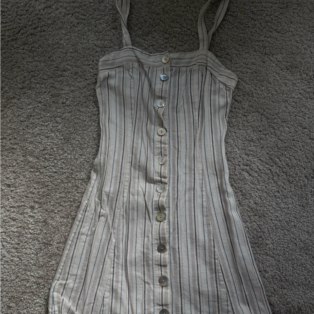 La Hearts Striped Mini Dress